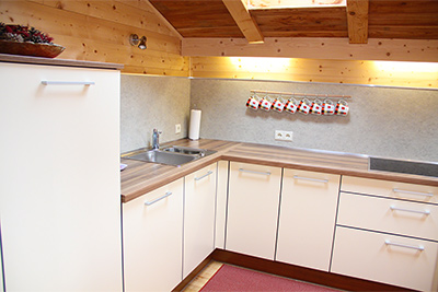 Küche im Ferienhaus Alpenstern